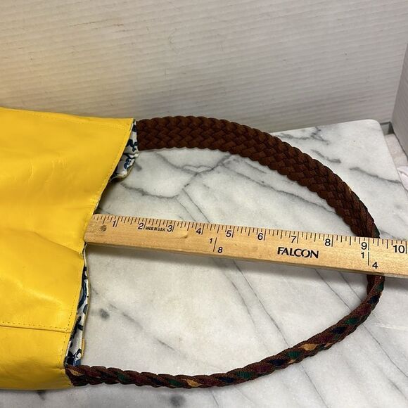 Peaceofthread handmade yellow tote handbag - Picture 12 of 12